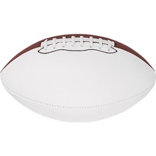 Baden Mini-Fußball Mit Autogramm (8,5 Zoll), Mit 2 Braunen Und 2 Weißen Paneelen