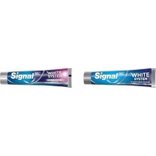 Prime Signal Diş Macunu Güçlü Beyazlık Güçlü Diş Minesi 75 ml ve Signal Diş Macunu Original 2 Haftada Daha Beyaz Dişler 75 ml