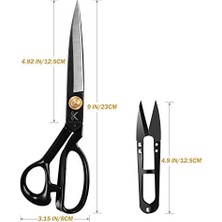 Prime Terziye Makası 24 cm - Kumaş, Giyim, Deri, Hammadde Kesmek Için Terziye Makası (Sağ Elle)