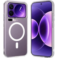 Prime 17 Pro Max Uyumlu Kamera Korumalı Şarj Özellikli Sert Sararmaz Kristal Şeffaf Kılıf