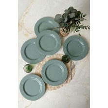 Prime Yeşil Assos Servis Tabağı 28 cm 6 Adet 326