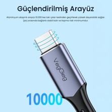 Prime Veggieg USB 4.0 E-Mark 240W 40GBPS Thunderbolt 4 8k 60Hz Type-C Uzatma Kablosu 1 Metre