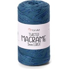 Prime El Örgü Ipi Twısted Macrame 3mm Lurex, 789, 4X250 gr