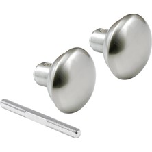 Prime E 2498 Stil Kapı Kolları Nikel Kaplama, 5,5 cm Dış Çap (Tekli Paket)