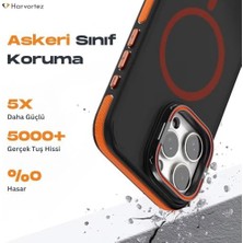 Prime 14 Pro Kılıf Magsafe Uyumlu, Güçlü Manyetik Cep Telefon Kılıfı, Metal Standlı, Mat Darbe Emici Kapak, Alüminyum Tuşlar ve Kaydırmaz Yan Şeritlerli Phone - Siyah