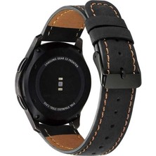 Prime Gt 3 46MM Ile Uyumlu Krd, 29 Deri Kordon, Siyah