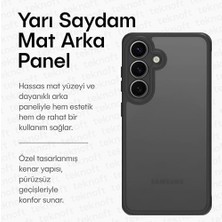Prime Galaxy A36 Için Basic Serisi Yükseltilmiş Lens Çerçeveli Ultra Güçlü Darbeye Dayanıklı Yumuşak Silikon Mat Kılıf (Galaxy A36)