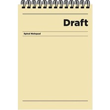 Prime Keskin A4 Kareli Bloknot Draft - Sarı