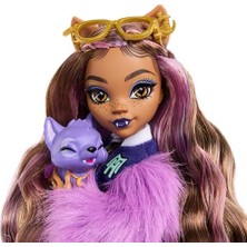 Prime Evcil Köpeği ​crescent ile Sırt Çantası, Ajanda ve Atıştırmalıklar Gibi Aksesuarlarıyla Clawdeen Wolf Bebek, HRP65