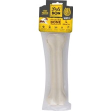 Prime Doggie Delibon Gerçek Deriden Pres Kemik, 22 CMX1PCS., Beyaz