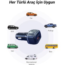 Prime CR01 Araç Şarj Adaptörü Dual Port Pd Araç Şarjı Yeni Nesil Pd + Standart USB Ledli A Kalite Araç Şarj Başlık Fast (Siyah)