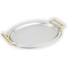 Prime Ela 2 Li Oval Çay TEPSISI-PLATIN02