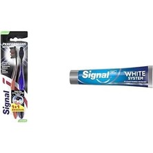 Prime Signal Diş Fırçası Performance 2 Kat Yumuşak 31 gr 1+1 ve Signal Diş Macunu Original 2 Haftada Daha Beyaz Dişler 75 ml