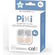 Prime 43722 Pixi Yedek Filtre, Pixi Su Çeşmesi Için Içme Çeşmesi Filtresi, 6'lı Paket