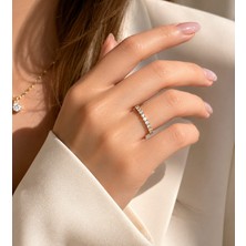 Livaz Accessories Kadın Çelik Kararmaz Tamtur Yüzük 14K Altın Renk Vip Serisi
