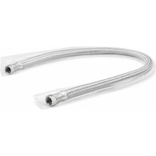 Prime Lavabo Hortum, Paslanmaz Çelik Örgülü, 50 Cm, 2'li Paket