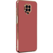 Vuralsin38 Newface Xiaomi Redmi Note 9 Pro Kılıf Volet Silikon - Kırmızı