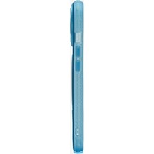 Prime Flexstand Serisi 13 Pro Max Için Magsafe ile Uyumlu Manyetik Stantlı ve Yükseltilmiş Kenarlı Tam Kamera Lens Korumalı Kılıf Açık Mavi