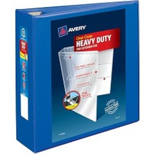 Prime (7.6cm, Blue) - 7.6cm Heavy Duty View 3 Ring Binder, One Ezd Ring, Holds 22CM x 28CM, 1 Blue Binder (79811)