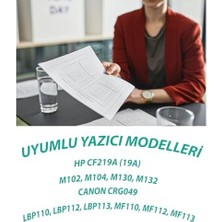 Prime Ysy CF219A(19A) & Can. CRG-049 M102 M104 M130 LBP110 LBP112 MF110 MF112 12000(12K) Sayfa Verimli Unitesi
