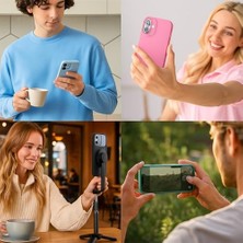 Prime 17 Uyumlu Içi Kadife Lansman Silikon Kılıf Kapak Geniş Kamera Koruması Darbe Emici Şık ve Dayanıklı Telefon Aksesuarı (Yeşil)