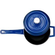 Prime Döküm Yuvarlak Sos Tenceresi Metal Saplı 16 Cm, Mavi