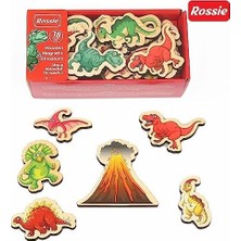 Prime Rossie Mıknatıslı Ahşap Dinozorlar