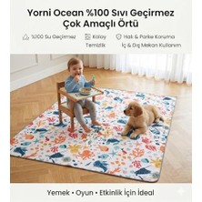 Prime Seaworld Sıvı Geçirmeyen Çok Amaçlı Aktivite Örtüsü, Yer, Masa ve Yatak Için, Makinede Yıkanabilir, 145X250CM