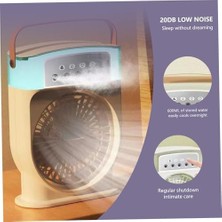 Prime Fanı 3 Hızlı Rüzgarlı Taşınabilir Ac Sessiz Sis Fanı USB Şarj Edilebilir Küçük Taşınabilir Klima 600ML Hava Soğutucu Fanı, 7 Gece Lambalı 1/2/3 H Zamanlayıcı Stili 2, Hava Soğutucu Fanı