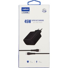 Prime S-50 Usb-C Type-C Şarj Aleti Set, Siyah