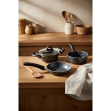 Prime Sakura 5 Parça Tencere Seti Gri
