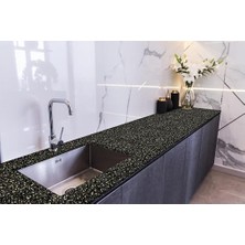 Prime Tezgah Üstü Kaplama Folyosu Mutfak Tezgahı Kaplama Granit Desen 70 cm x 1 Metre