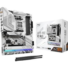 Prime Asrock X870 Pro Rs Wıfı Atx Anakart, Amd Am5 Ryzen 9000 ve 8000, Ddr5, 5x M.2 Ssd, 4K 120Hz, Amd Expo, USB Type C, Wifi 7