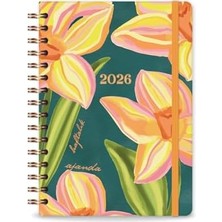 Prime 2026 A5 Spiralli Haftalık Ajanda 12 Aylık - Çiçek