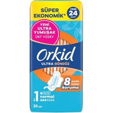 Prime Orkid Ultra Hijyenik Ped Normal (Boy 1) Süper Ekonomik Paket 24 Adet Ped