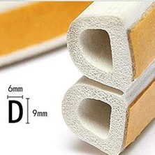 Prime Kapı Pencere Fitili Soğuk Izolasyon Bandı Beyaz 2x3=6 mt