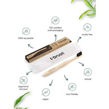 Prime T-Brush Bambu Yetişkin Koyu Gri Diş Fırçası