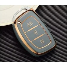 Prime Autohan Keys Lüx Anahtar Kılıfı, Koruma, Gri- Renk, Tucson Elentra Bayon Modelleri Için Anahtarsız Çalıştırma Uyumlu