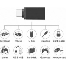 Prime USB 3.0 To Type-C Otg Adaptör Dönüştürücü - 3 Farklı Model (Siyah)