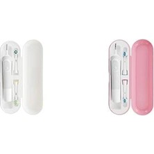 Prime Pi&go Oral B Şarjlı Diş Fırçası Saklama Kabı Seti (Beyaz ve Pudra Pembe, 2'li Set)
