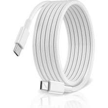 Prime Type C-C, Örgülü, Güçlendirilmiş Boyun, 1 Metre 60WATT Pd Hızlı Şarj & Data Kablosu, 15/16 ve Için (100 Cm)
