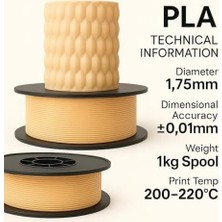 Prime Filetto Pla+ Filament 1.75MM 1 kg - Bej