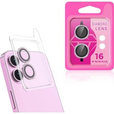 Prime Zore Ile Uyumlu 16 16 Plus Cl-06 Kamera Lens Koruyucu Pembe