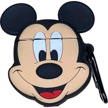Prime (5914) Micky Mouse Figürlü Silikon Kulaklık Kılıfı 2. Nesil ile Uyumlu