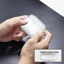 Prime Pro 2. Nesil Uyumlu Şeffaf Premium Kulaklık Kılıfı, Beyaz Silikon Kulaklık Ipi ve 3'ü 1 Arada Bluetooth Kulaklık Temizleme Kalemi Seti (Şeffaf - Beyaz)