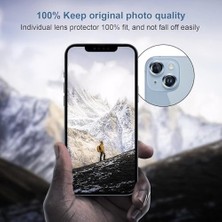 Prime 15 ve 15 Plus Için Kamera Lens Koruyucu Ultra Ince Yüksek Kaliteli Cam 2 Adet Mavi (Sierra Blue)