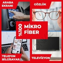 Prime Tüy Bırakmayan Mikrofiber Bez, Lens, Gözlük, Telefon,, Ipad, Tablet, Bilgisayar, Laptop Ekranı LCD Tv ve Diğer Hassas Yüzeyler Için Silme Bezi, Mikrofiber Temizleme Bezi (2 Adet 30X30 Cm)