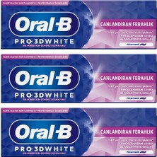 Prime Oral-B Pro 3D Canlandıran Ferahlık Diş Macunu 75 ml 3lü Paket