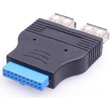 Prime 2449 19 Pin 2xusb 3.0 To 9 Pin USB 2.0 Çevirici Dönüştürücü Adaptör