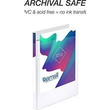 Prime Dayanıklı.5 Inç Bağlayıcı, Abd'de Üretilmiştir, Yuvarlak Halka Özelleştirilebilir Şeffaf Görünüm Cilt, Beyaz, 8'li Paket (S88417)